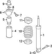 Audi Shock Absorber - Genuine Audi 4M6616031