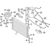 Audi Radiator Coolant Hose Adapter - Genuine Audi 4M8121481A