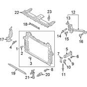 Audi Radiator Support Bracket - Genuine Audi 4M8805608B
