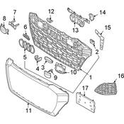 Audi License Plate Bracket - Genuine Audi 4M8807287E