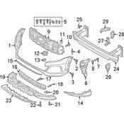 Audi Bumper Splash Shield - Genuine Audi 4M8807611D