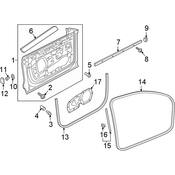 Audi Door Seal - Genuine Audi 4M8831708D
