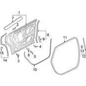 Audi Door Seal - Genuine Audi 4M8833707F