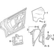 Audi Window Regulator Clip - Genuine Audi 4M8837171
