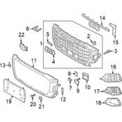 Audi Grille - Genuine Audi 4M8853651AG3FZ