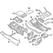 Audi Console Cup Holder - Genuine Audi 4M8862533E6PS