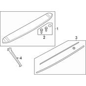 Audi Spoiler Hardware Kit - Genuine Audi 4M8898941