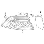 Audi Tail Light Cover - Genuine Audi 4M8945253A