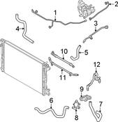 Audi Engine Coolant Pipe - Genuine Audi 4N0121081AG