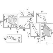 Audi Turbocharger Intercooler Grommet - Genuine Audi 4N0145824A