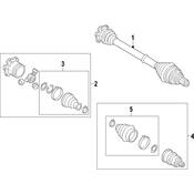 Audi CV Joint Kit - Genuine Audi 4N0498103A
