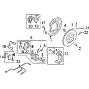 Audi Disc Brake Caliper - Genuine Audi 4N0615404FQB7