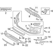 Audi Grille - Genuine Audi 4N08076973FZ