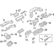 Audi HVAC Heater Mode Door Lever - Genuine Audi 4N0820911