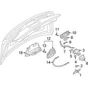 Audi Deck Lid Handle - Genuine Audi 4N0827574B