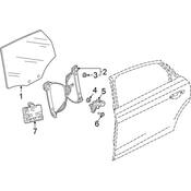 Audi Window Regulator - Genuine Audi 4N0839461A