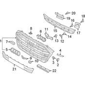 Audi Grille - Genuine Audi 4N0853651LRN4