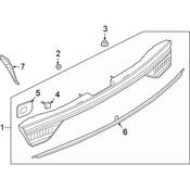 Audi Tail Light Bezel - Genuine Audi 4N0853927A2ZZ