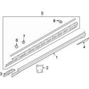 Audi Rocker Panel Molding Hardware Kit - Genuine Audi 4N0854863