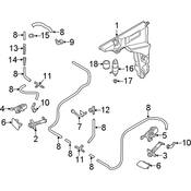 Audi Headlight Washer Nozzle - Genuine Audi 4N0955187