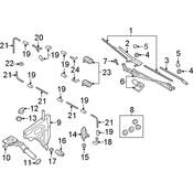 Audi Windshield Wiper Arm Cap - Genuine Audi 4N0955235