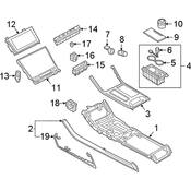 Audi Console Cup Holder - Genuine Audi 4N1858601A6PS