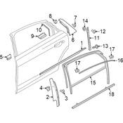 Audi Door Reveal Molding - Genuine Audi 4N4839643A2ZZ