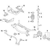Audi Shock Absorber Bellows - Genuine Audi 5Q0511358J