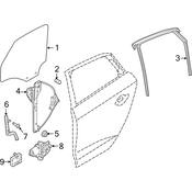 Audi Power Window Motor - Genuine Audi 5Q0959802