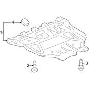 Audi Radiator Support Splash Shield - Genuine Audi 5Q7825236E