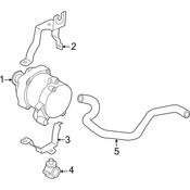 Audi Engine Coolant Hose - Genuine Audi 7L8121070AF