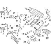 Audi Exhaust Tail Pipe - Genuine Audi 7P6253682P