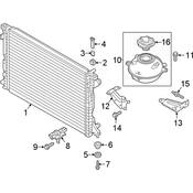 Audi Radiator - Genuine Audi 80A121251D
