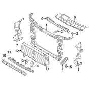 Audi Radiator Support Panel Seal - Genuine Audi 80A121292
