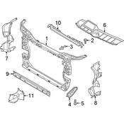 Audi Radiator Support Air Duct - Genuine Audi 80A121333D