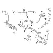 Audi Radiator Coolant Hose - Genuine Audi 80A122055AK