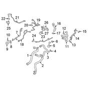 Audi Radiator Coolant Hose - Genuine Audi 80A122055DM