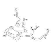 Audi Engine Coolant Hose - Genuine Audi 80A122449H
