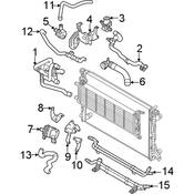 Audi Radiator Coolant Hose - Genuine Audi 80A145920AQ