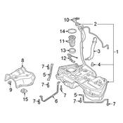 Audi Fuel Tank Filler Neck Insulator - Genuine Audi 80A201974