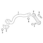 Audi Sway Bar Assembly - Genuine Audi 80A411305C