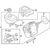 Audi Power Brake Booster - Genuine Audi 80A614105C