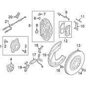 Audi Disc Brake Pad Wear Sensor - Genuine Audi 80A615121A