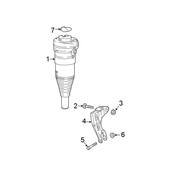 Audi Air Suspension Strut - Genuine Audi 80A616039L