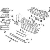 Audi License Plate Bracket - Genuine Audi 80A807285M9B9