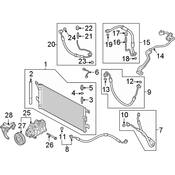 Audi A/C Pipe - Genuine Audi 80A816738F