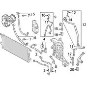 Audi A/C Refrigerant Liquid Hose - Genuine Audi 80A816741AL
