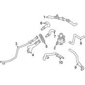 Audi Engine Coolant Pipe - Genuine Audi 80A819334AD