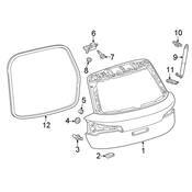 Audi Liftgate Support Strut Holder - Genuine Audi 80A827605DSTL