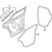 Audi Door Seal - Genuine Audi 80A833721E